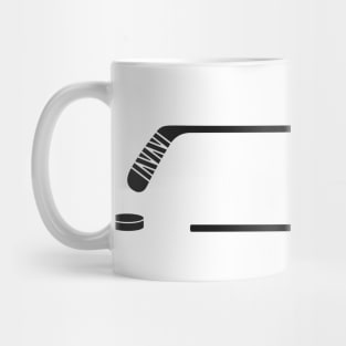 Hockey Sticks And Puck Mug